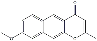 2-Methyl-8-methoxy-4H-naphtho[2,3-b]pyran-4-one 结构式