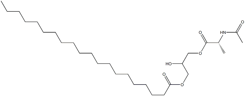 1-[(N-Acetyl-D-alanyl)oxy]-2,3-propanediol 3-icosanoate Structure