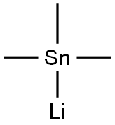 Trimethyllithiostannane Structure