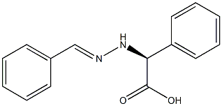 [S,(+)]-(2-Benzylidenehydrazino)phenylacetic acid Structure