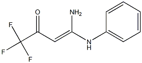 1,1,1-Trifluoro-4-amino-4-phenylamino-3-buten-2-one Structure