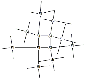 Octakis(trimethylsilyl)cyclotetrasilane Structure