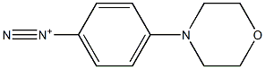 4-(4-Morpholinyl)benzenediazonium Structure