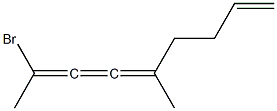 2-Bromo-5-methyl-2,3,4,8-nonatetrene,,结构式