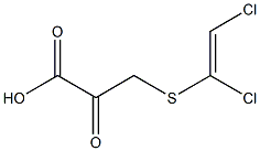 3-[(1,2-Dichlorovinyl)thio]pyruvic acid Struktur