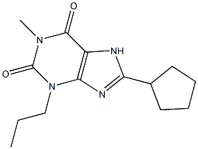  1-Methyl-3-propyl-8-cyclopentylxanthine