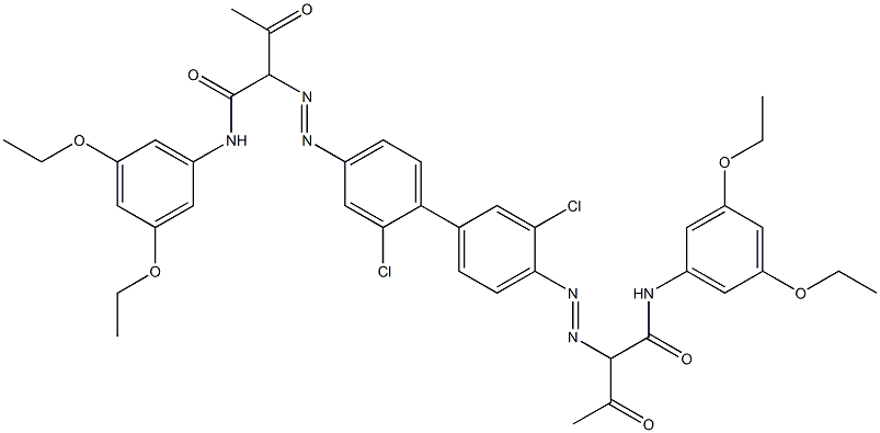 4,4'-Bis[[1-(3,5-diethoxyphenylamino)-1,3-dioxobutan-2-yl]azo]-2,3'-dichloro-1,1'-biphenyl