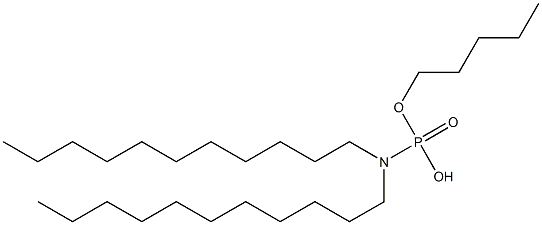 N,N-Diundecylamidophosphoric acid hydrogen pentyl ester,,结构式