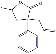 3-Allyl-3-phenyl-5-methyltetrahydrofuran-2-one Struktur