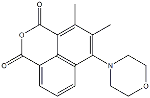 4,5-Dimethyl-6-morpholino-1H,3H-naphtho[1,8-cd]pyran-1,3-dione,,结构式