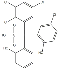  (3-Chloro-6-hydroxyphenyl)(2,3,5-trichlorophenyl)(2-hydroxyphenyl)methanesulfonic acid