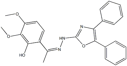 2'-Hydroxy-3',4'-dimethoxyacetophenone (4,5-diphenyloxazol-2-yl)hydrazone