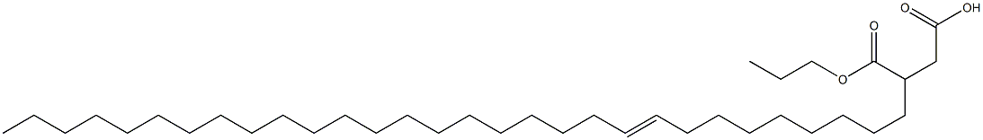 3-(9-トリアコンテニル)こはく酸1-水素4-プロピル 化学構造式
