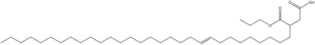 3-(9-Triacontenyl)succinic acid 1-hydrogen 4-propyl ester,,结构式