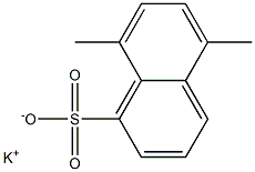 5,8-Dimethyl-1-naphthalenesulfonic acid potassium salt Structure