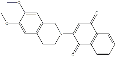  2-[(6,7-Dimethoxy-1,2,3,4-tetrahydroisoquinolin)-2-yl]-1,4-naphthoquinone