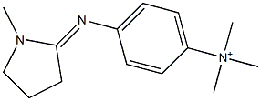 N,N,N-Trimethyl-4-[(1-methyl-2-pyrrolidinylidene)amino]benzenaminium 结构式