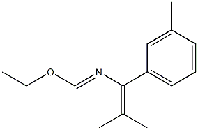 1-(3-Methylphenyl)-1-[(ethoxy)methyleneamino]-2-methyl-1-propene