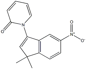 1-(1,1-Dimethyl-5-nitro-1H-inden-3-yl)pyridin-2(1H)-one Structure