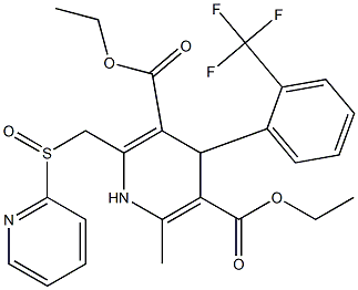 1,4-Dihydro-4-(2-trifluoromethylphenyl)-6-methyl-2-[(2-pyridinylsulfinyl)methyl]pyridine-3,5-dicarboxylic acid diethyl ester