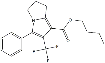 2-Trifluoromethyl-3-phenyl-6,7-dihydro-5H-pyrrolizine-1-carboxylic acid butyl ester|