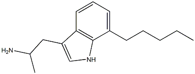 3-(2-Aminopropyl)-7-pentyl-1H-indole