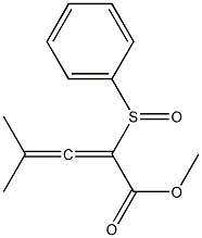 4-Methyl-2-phenylsulfinyl-2,3-pentadienoic acid methyl ester