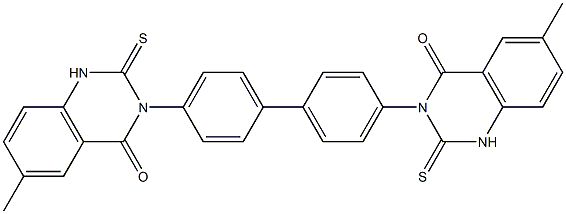 3,3'-(1,1'-Biphenyl-4,4'-diyl)bis[1,2-dihydro-6-methyl-2-thioxoquinazolin-4(3H)-one]|