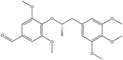 3,5-Dimethoxy-4-[[(S)-3-(3,4,5-trimethoxyphenyl)propan-2-yl]oxy]benzaldehyde Structure