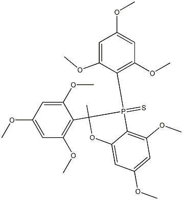 Tris(2,4,6-trimethoxyphenyl)phosphine sulfide,,结构式