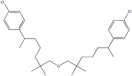 5-(4-Chlorophenyl)-1,1-dimethylhexyl(methyl) ether Structure