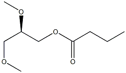 (-)-Butyric acid (R)-2,3-dimethoxypropyl ester Structure