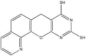 7H-1,9,11-Triaza-12-oxabenzo[a]anthracene-8,10-dithiol Structure