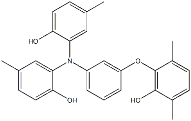 N,N-Bis(2-hydroxy-5-methylphenyl)-3-(6-hydroxy-2,5-dimethylphenoxy)benzenamine