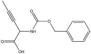 2-Benzyloxycarbonylamino-3-pentynoic acid 结构式