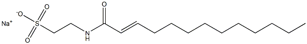 N-(2-Tridecenoyl)taurine sodium salt Structure