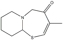 8,9,10,10a-Tetrahydro-3-methyl-7H-pyrido[2,1-b][1,3]thiazepin-4(5H)-one Struktur