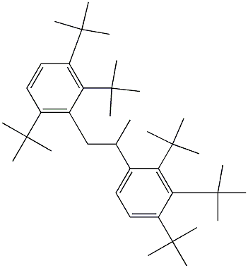 2-(2,3,4-Tri-tert-butylphenyl)-1-(2,3,6-tri-tert-butylphenyl)propane 结构式