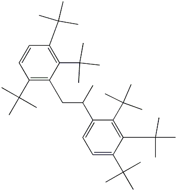 2-(2,3,4-Tri-tert-butylphenyl)-1-(2,3,6-tri-tert-butylphenyl)propane Structure