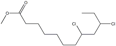 8,10-Dichlorolauric acid methyl ester Structure