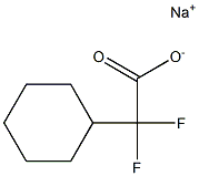 2-シクロヘキシル-2,2-ジフルオロ酢酸ナトリウム 化学構造式