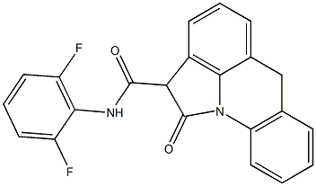 N-(2,6-Difluorophenyl)-1,2-dihydro-1-oxo-6H-pyrrolo[3,2,1-de]acridine-2-carboxamide Struktur