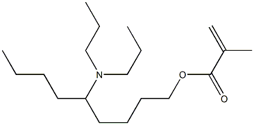 Methacrylic acid 5-(dipropylamino)nonyl ester,,结构式