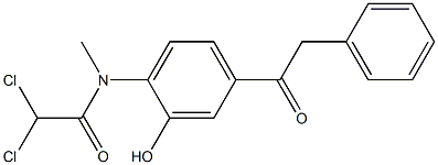 2-[Methyl(dichloroacetyl)amino]-5-(2-phenylacetyl)phenol