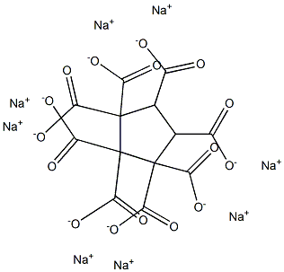 1,1,2,2,3,3,4,5-Cyclopentaneoctacarboxylic acid octasodium salt 结构式