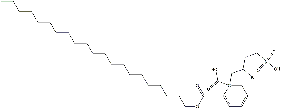 Phthalic acid 1-henicosyl 2-(2-potassiosulfobutyl) ester