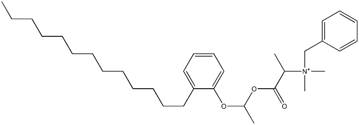  N,N-Dimethyl-N-benzyl-N-[1-[[1-(2-tridecylphenyloxy)ethyl]oxycarbonyl]ethyl]aminium