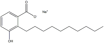 2-Decyl-3-hydroxybenzoic acid sodium salt Structure