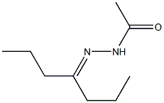 4-ヘプタノンアセチルヒドラゾン 化学構造式