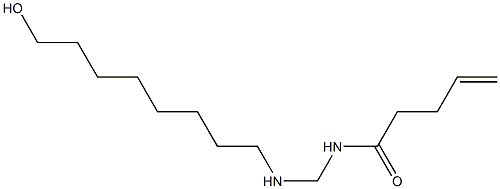 N-[[(8-Hydroxyoctyl)amino]methyl]-4-pentenamide Struktur